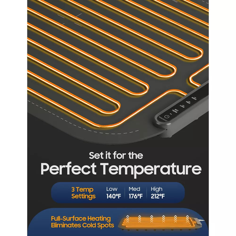 ChefSpot Food Warming Mat - Roll Up with Storage Bag