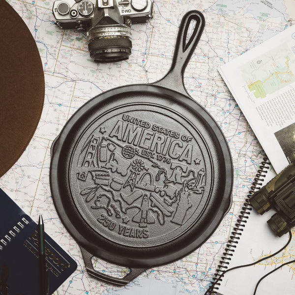 Lodge 10.25" USA 250 Cast Iron Skillet