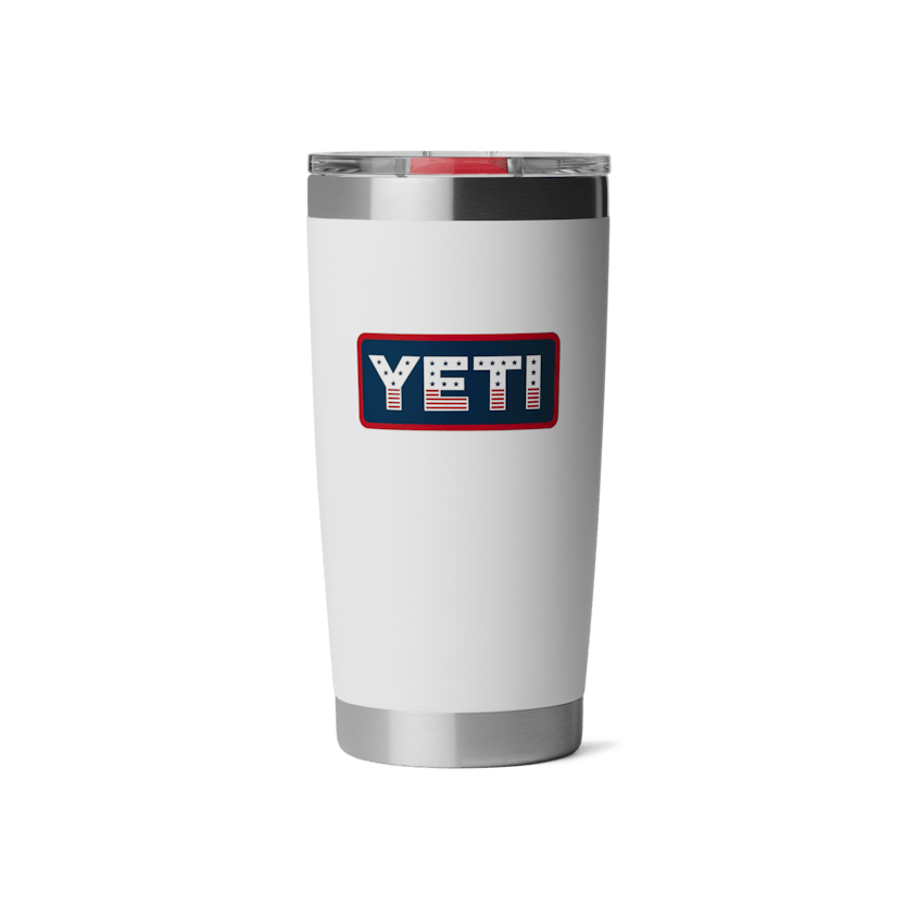YETI Rambler 20 oz Tumbler - Patriotic White