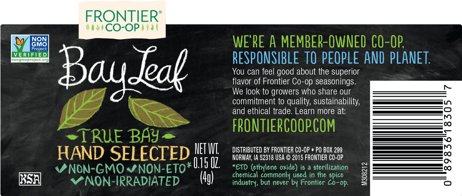 Frontier Co-Op Bay Leaf Whole 0.15 oz