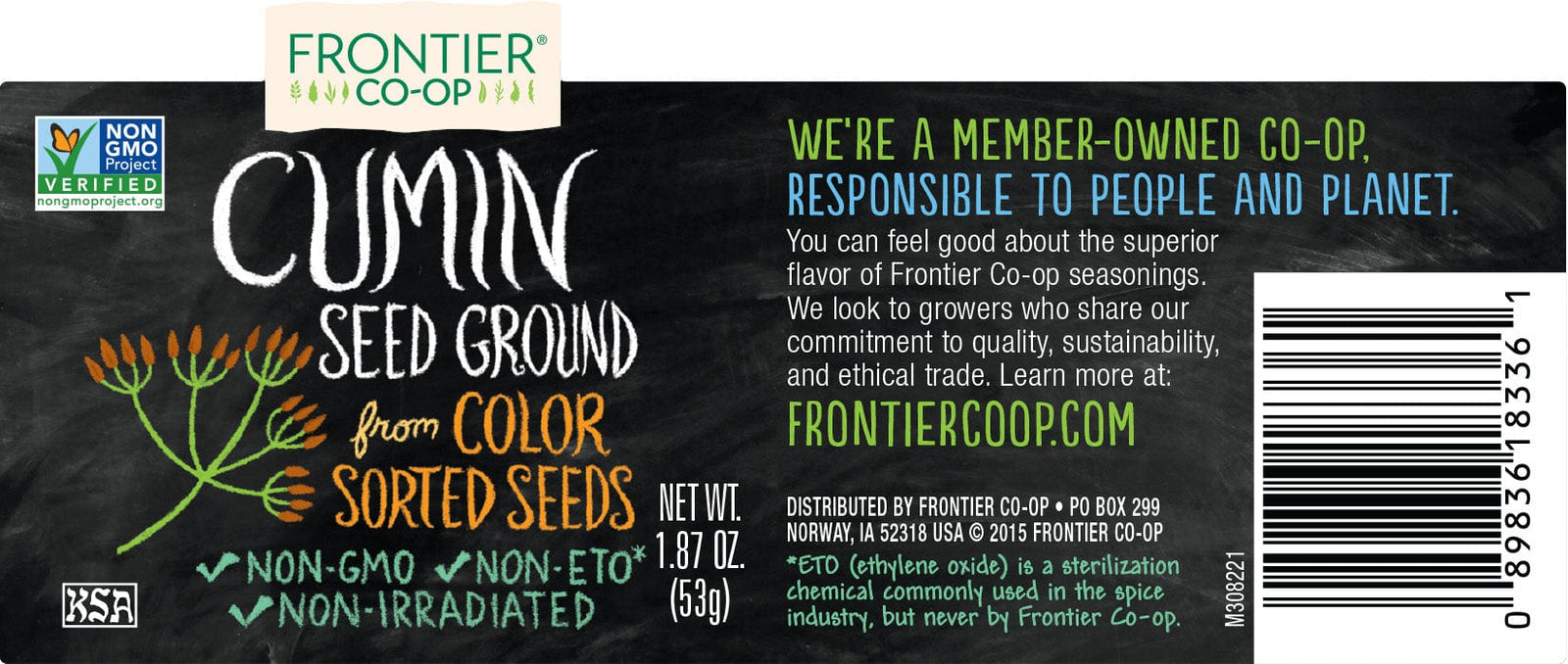 Frontier Co-Op Ground Cumin Seed 1.87 oz