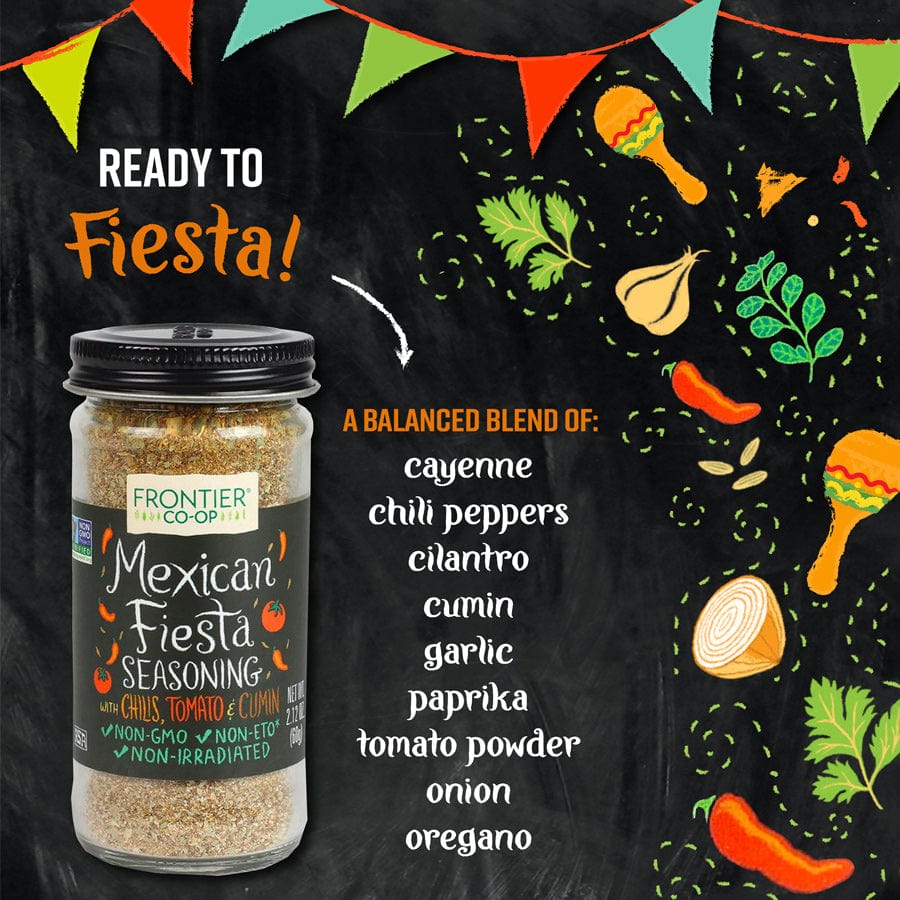 Frontier Co-Op Mexican Fiesta Seasoning 2.12 oz