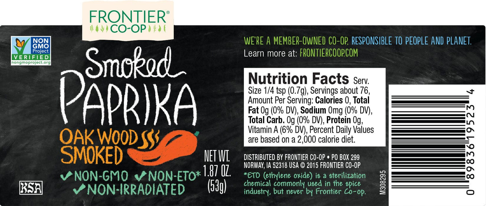 Frontier Co-Op Smoked Ground Paprika 1.87 oz
