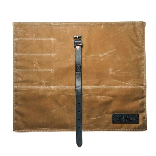 Hardmill Waxed Compact Knife Roll - Field Tan