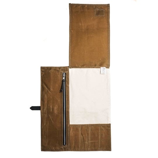 Hardmill Waxed Compact Knife Roll - Field Tan