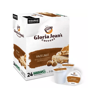 GLORIA JEAN'S Hazelnut Coffee - 24 Ct Box