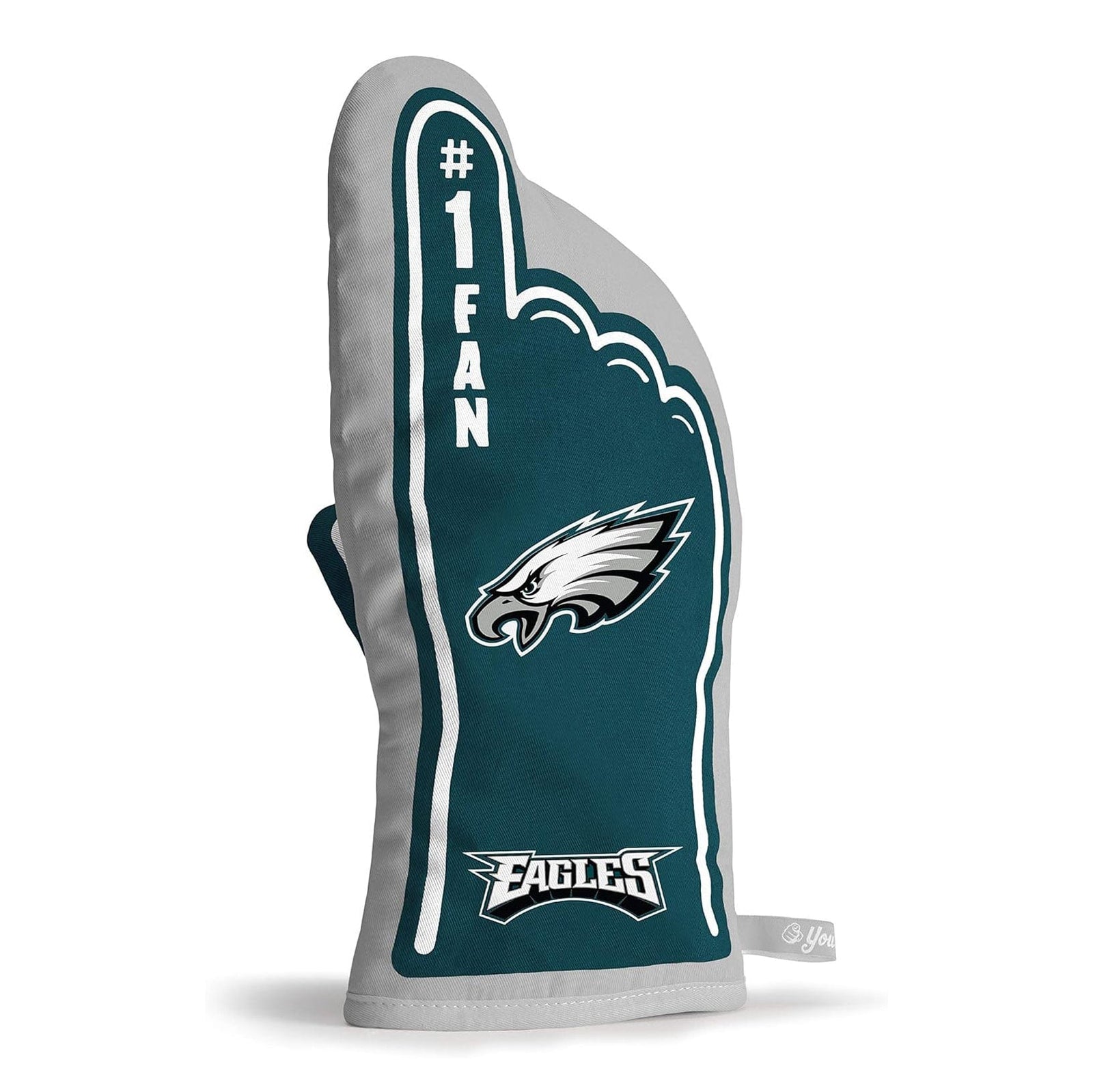 Philadelphia Eagles 1 Fan oven mitt dark green with white and gray trim and eagle logo