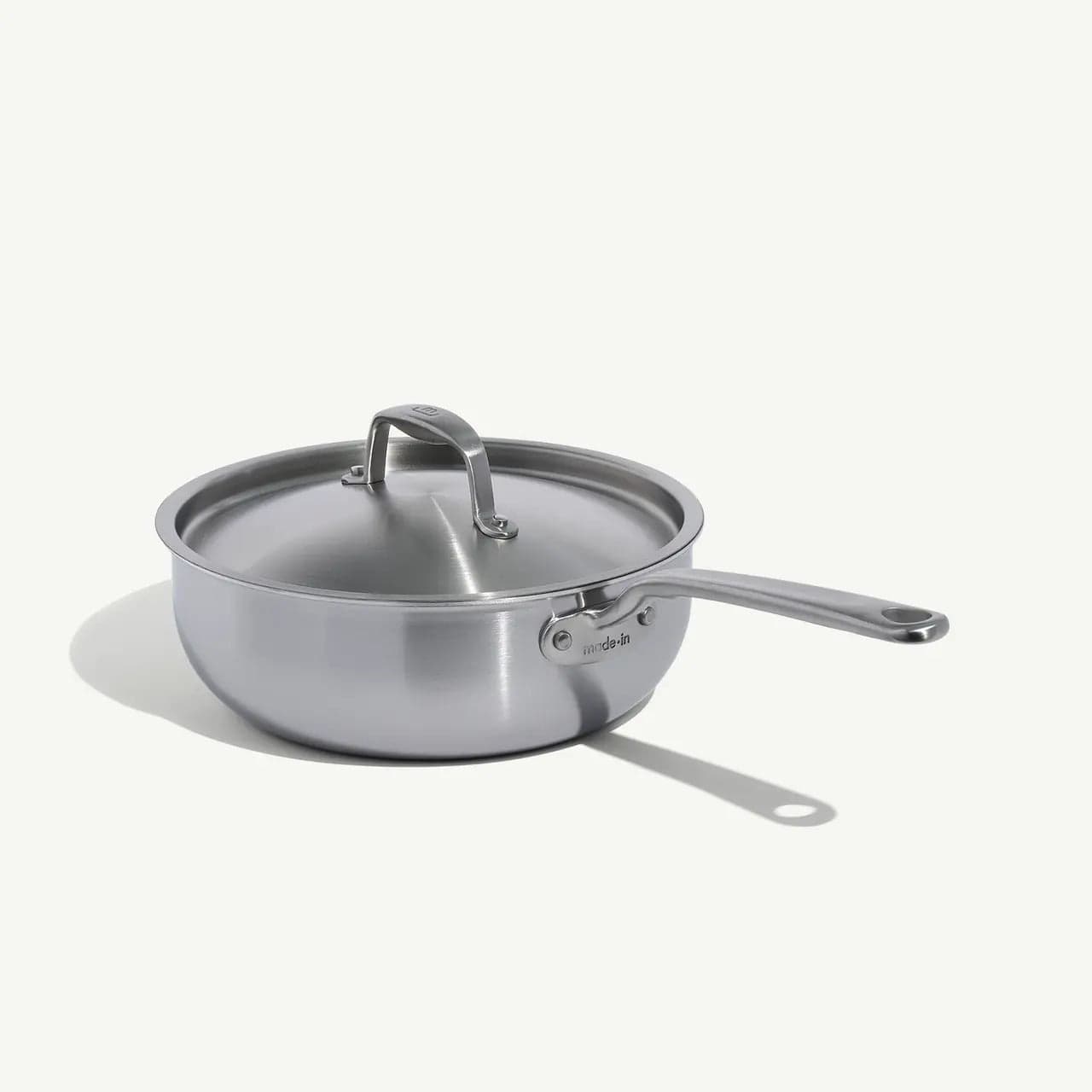 MADE IN Cookware 3 QT Stainless Clad Saucier with Lid