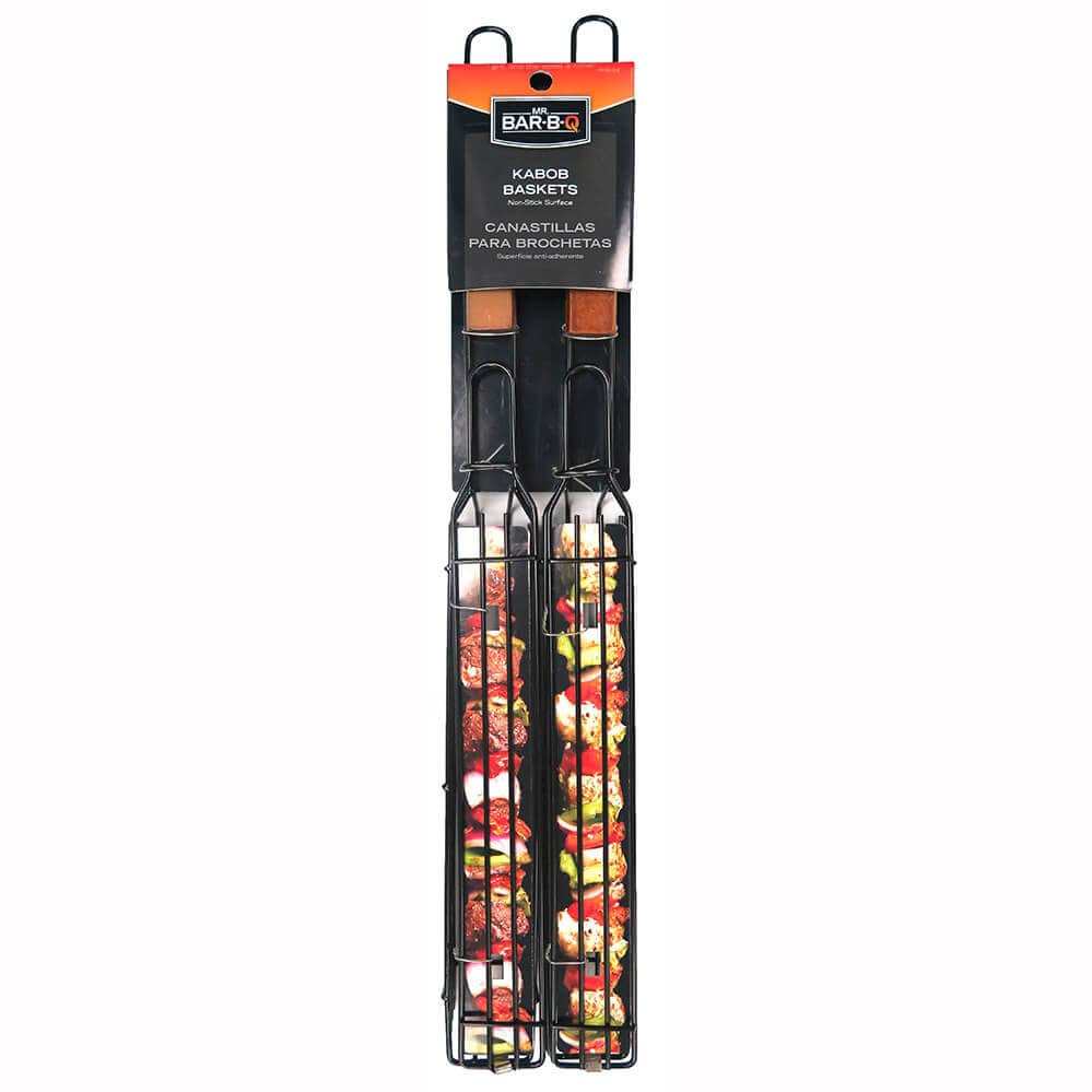 Mr. Bar-B-Q Nonstick Kabob Basket - Set of 2
