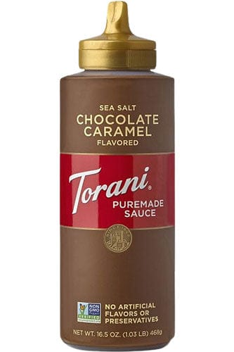 Torani Puremade Sea Salt Chocolate Caramel Sauce 16.5 oz