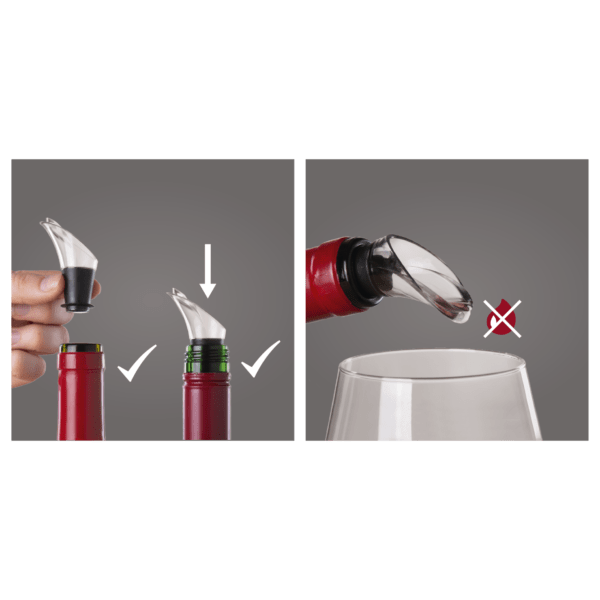 Vacu Vin Wine Server Crystal Set of 2