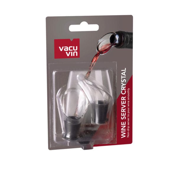 Vacu Vin Wine Server Crystal Set of 2