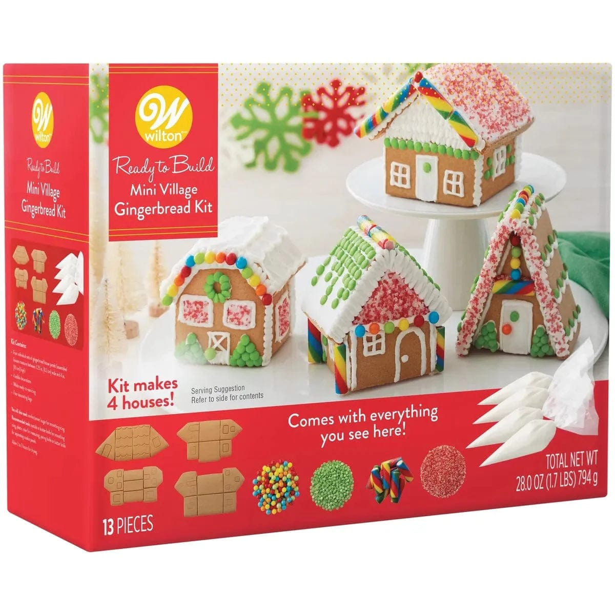Wilton Cookies Ready to Build Gingerbread House Kit - Mini Village
