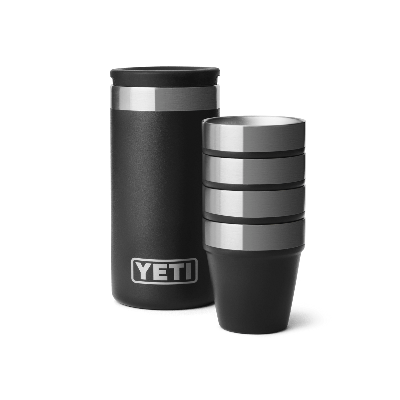 YETI Shot Glasses with Carrying Case - Black
