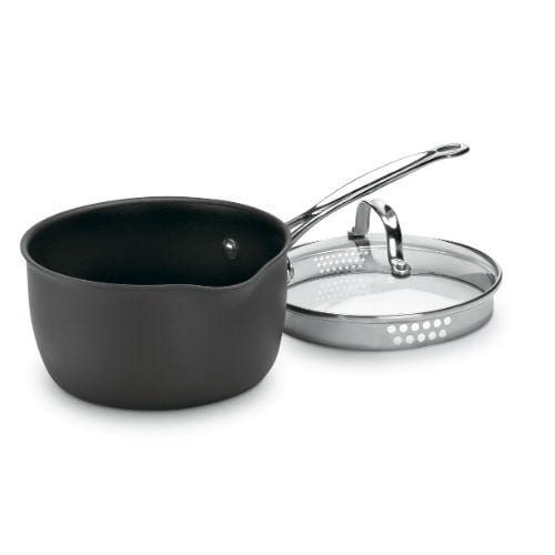Cuisinart Chef's Classic Nonstick Hard Anodized 2 qt. Pour Saucepan w/ Lid