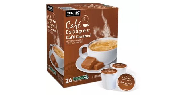 K-Cups Café Escapes Café Caramel K-Cup - 24 Count Box