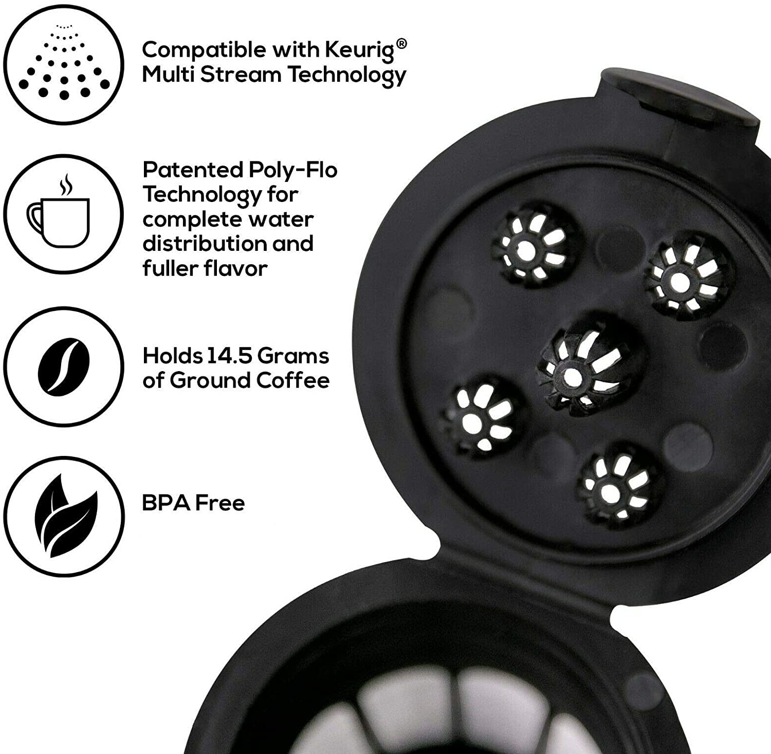 Café Supreme Reusable Coffee Filter Cup for Keurig