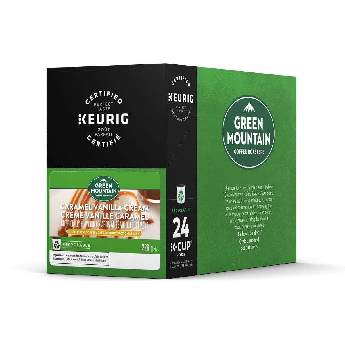 Green Mountain Coffee Roasters Caramel Vanilla Cream K-Cup Coffee - 24 Count Box
