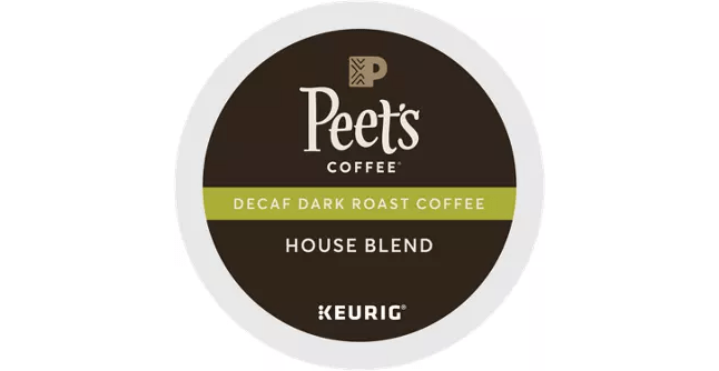 Keurig K-Cups Peet's Coffee House Blend Decaf K-Cup Coffee - 22 Count Box