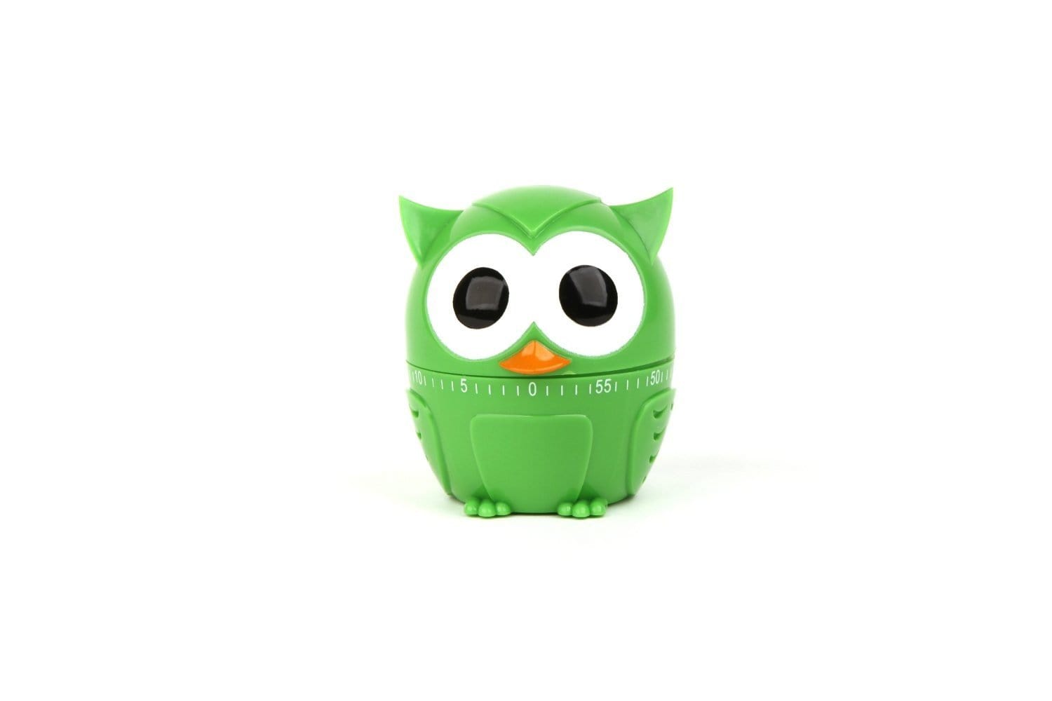 Kikkerland Owl Kitchen Timer (Assorted Colors)