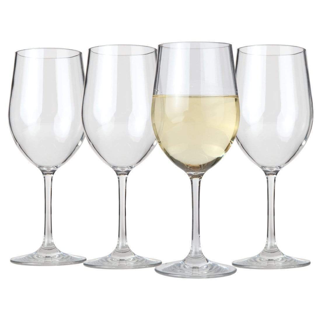 LeadingWare 12 oz Acrylic White Wine Glass