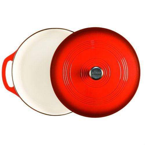 Lodge Color Enamel Cast Iron 3 qt. Covered Casserole - Island Spice Red
