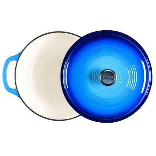 Lodge Color Enamel Cast Iron 3 qt. Dutch Oven - Caribbean Blue