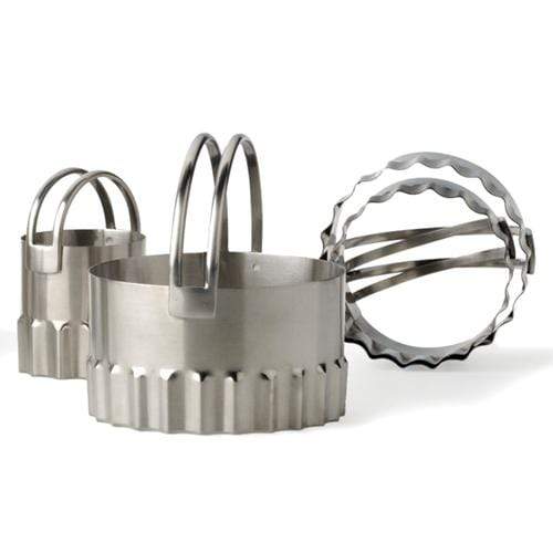 RSVP Endurance Fluted Round Biscuit Cutters (Set of 4)