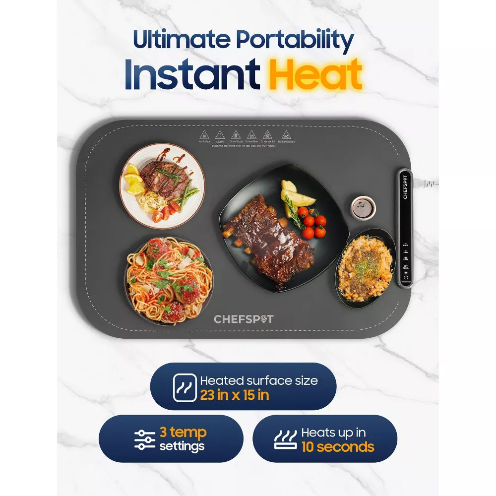 ChefSpot Food Warming Mat - Roll Up with Storage Bag