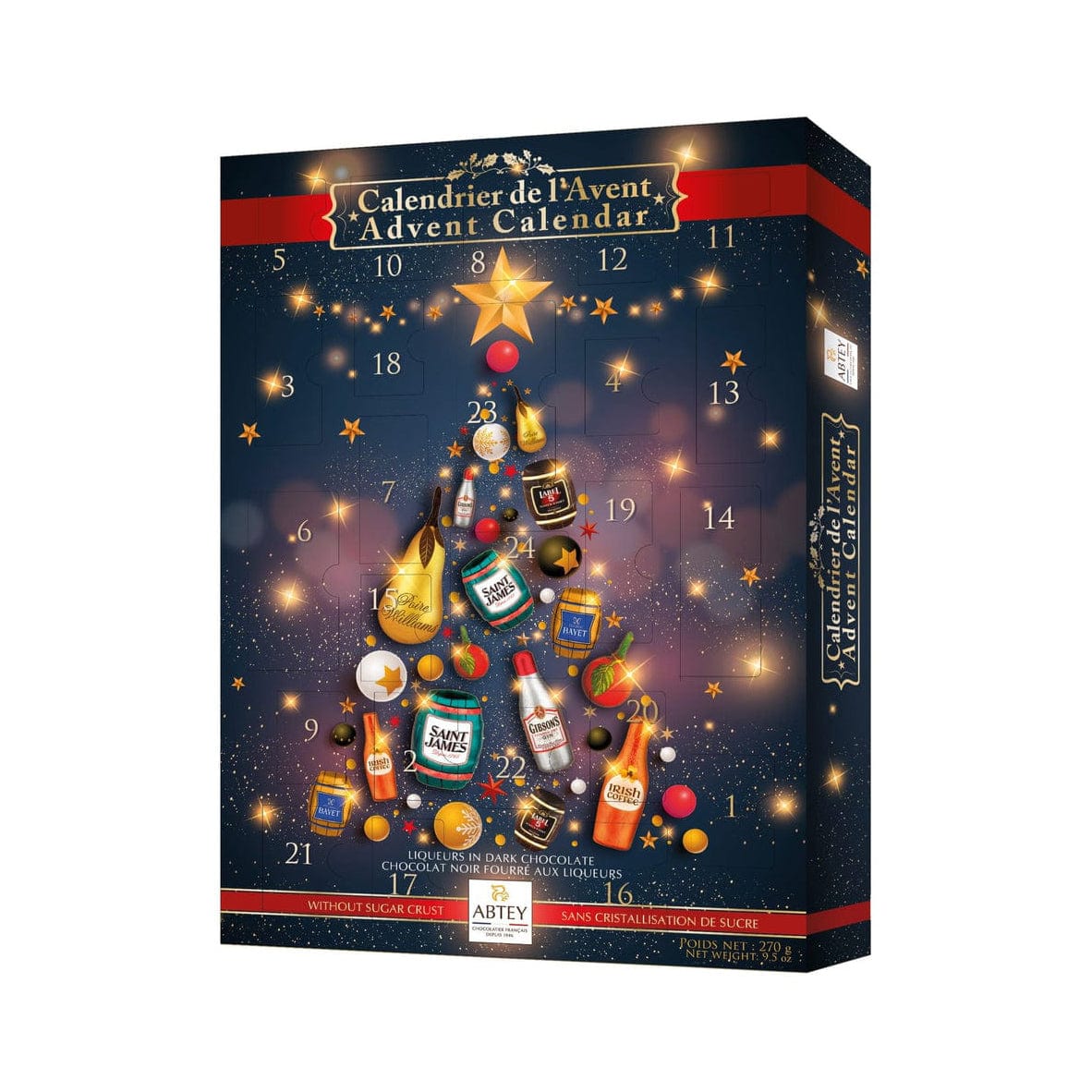 Abtey Chocolate Spirit of Christmas Liqueur Advent Calendar