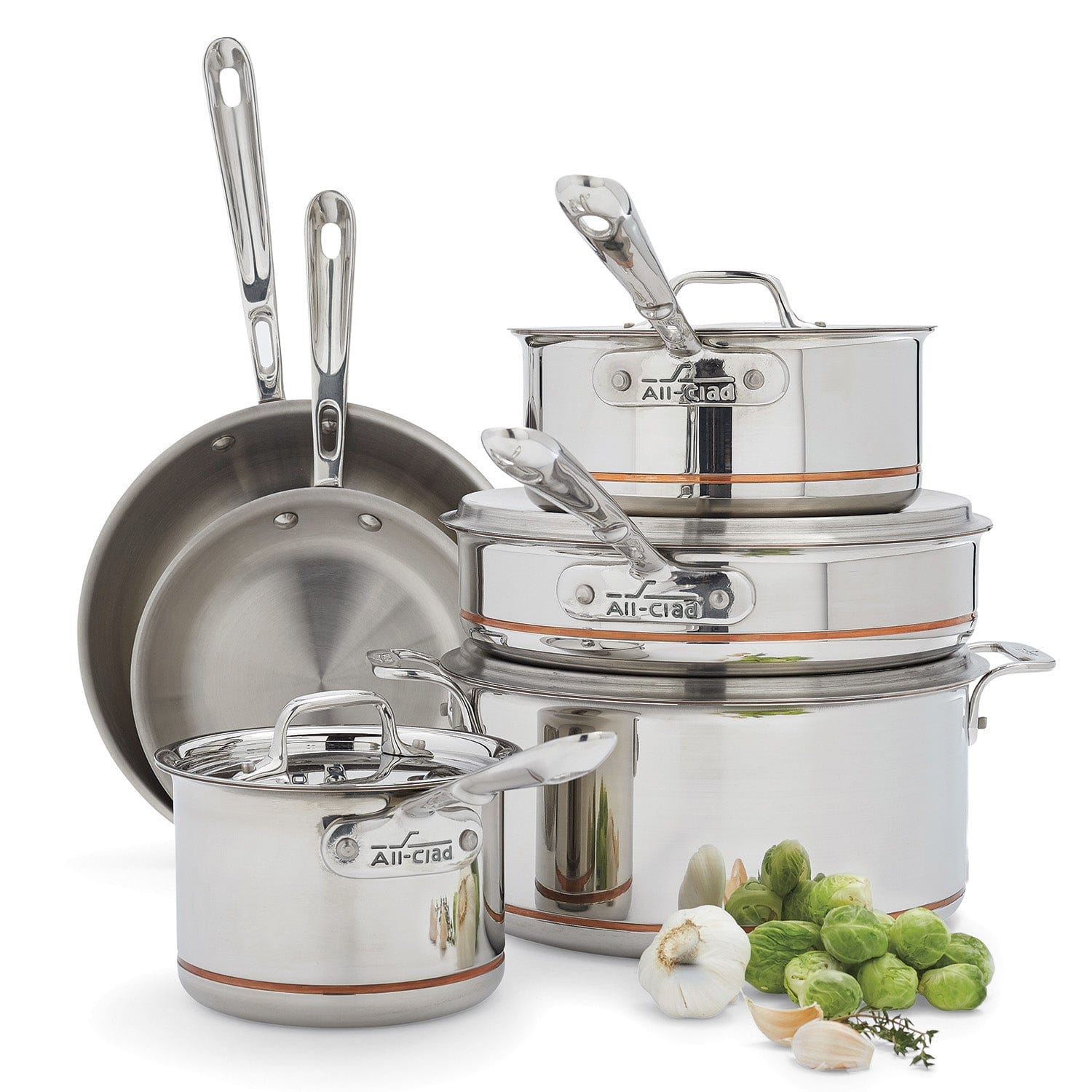 All-Clad Cookware Set All-Clad Copper Core 10 Piece Cookware Set