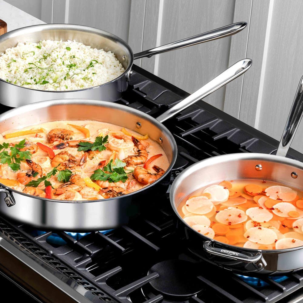 All-Clad D3 Stainless Steel 6 qt. Saute Pot