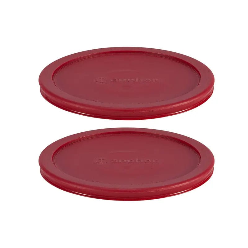 Anchor Hocking Misc Storage Anchor Hocking Plastic Lid Set Red 2 Piece 7-Cup