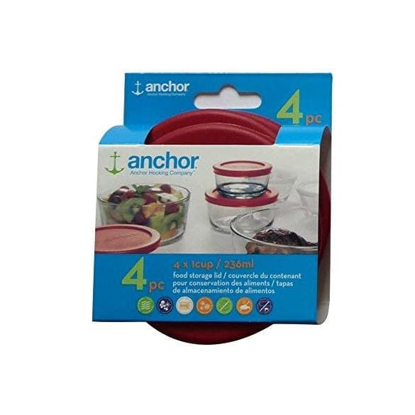 Anchor Hocking Misc Storage Anchor Hocking Replacement Lid 1 Cup Set of 4