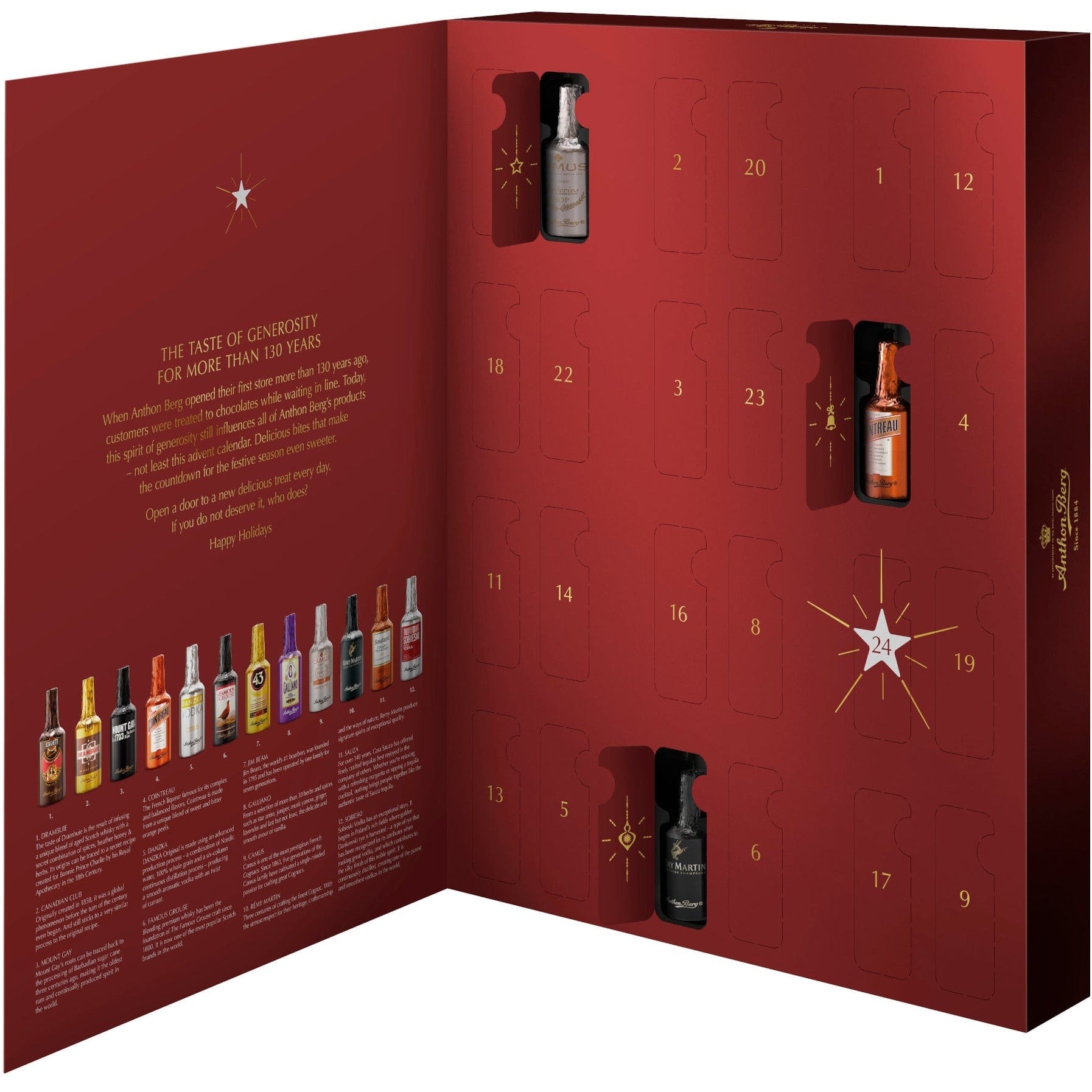 Anthon Berg Liquor Filled Chocolate Advent Calendar Kitchen & Company