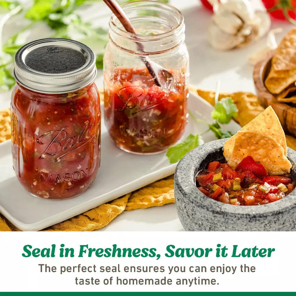 Ball® Glass Storage Ball Regular Mouth Pint Mason Jars With Lids (Set Of 12)