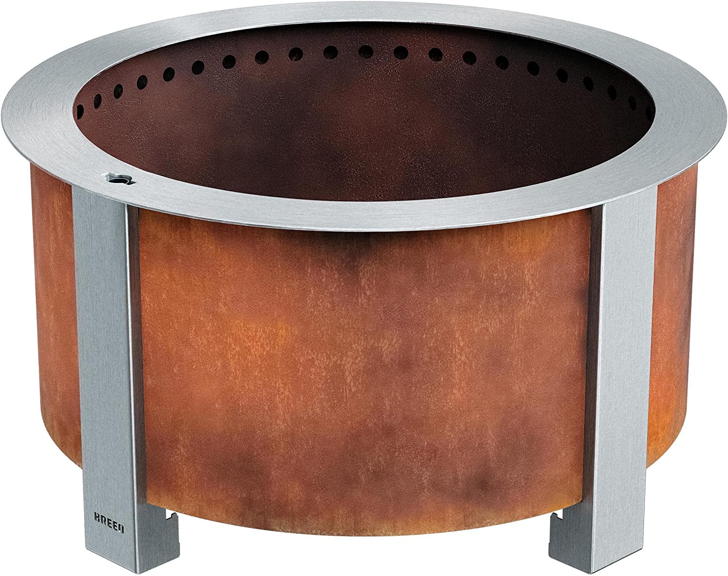 Breeo X Series Smokeless Firepit 24" - Corten Steel