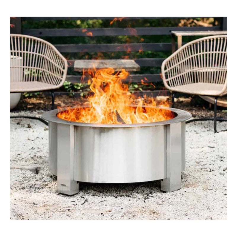 Breeo X Series Smokeless Firepit 30" - Stainless Steel - Kitchen & Company