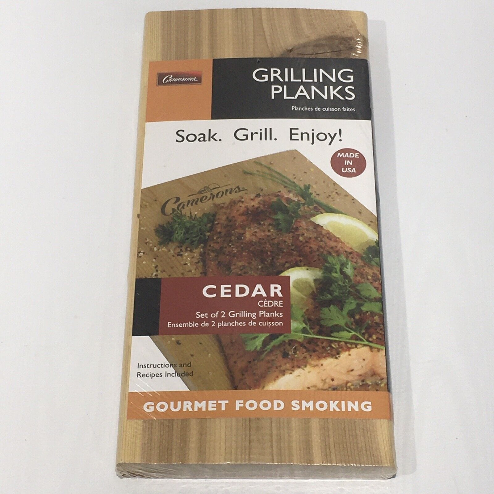 Camerons BBQ Tool Cedar Wood Grilling Planks Set of 2