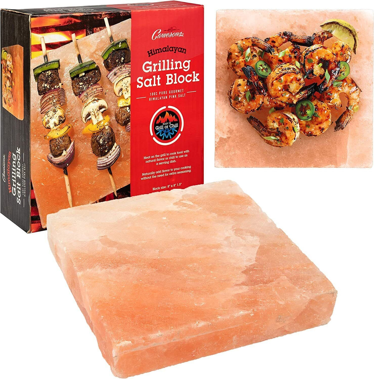 Camerons BBQ Tool Himalayan Salt Grilling Slab