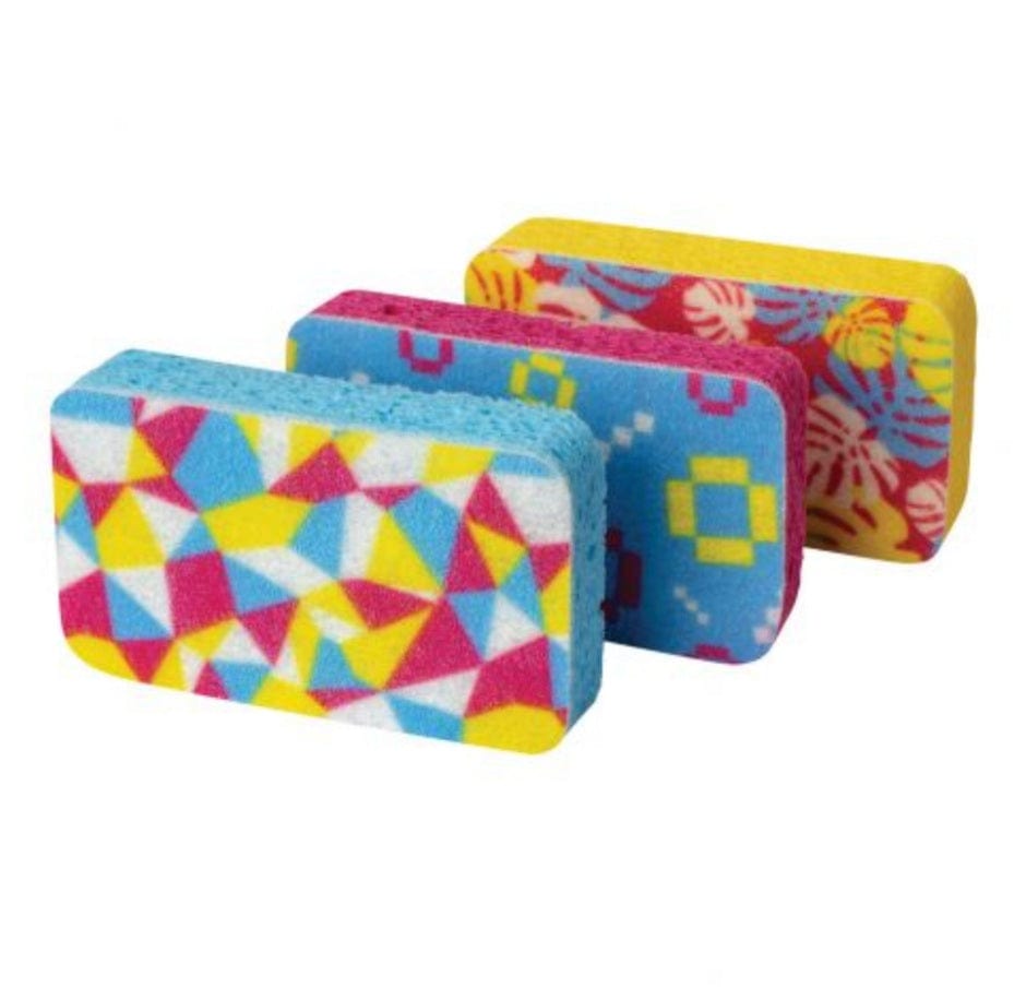 Casabella Cleaning Tools Casabella Casacolor Scrubby Sponges (3 Pack)