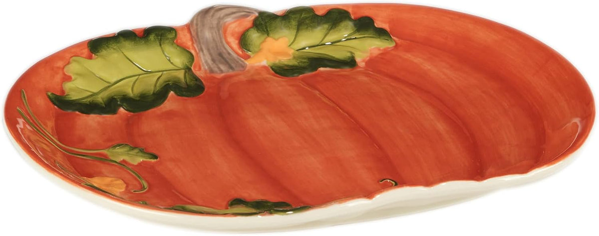Certified International Dinnerware Harvest Morning Pumpkin Platter