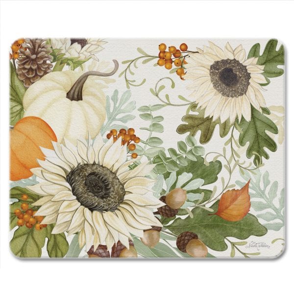 CounterArt Cutting Boards Farmhouse Fall – Glass Counter Saver 10″ x 8″