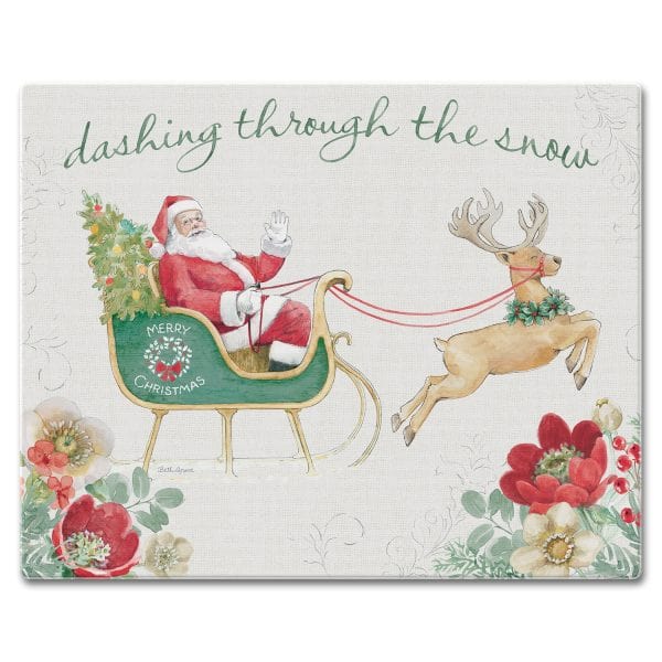CounterArt Cutting Boards Holiday Tradition – Glass Counter Saver 15″ x 12″