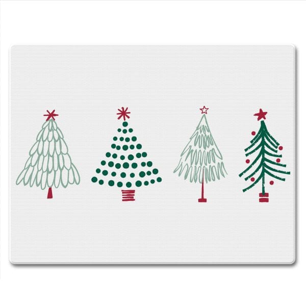 CounterArt Cutting Boards Scandi Christmas – Glass Counter Saver 10″ x 8″