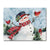 CounterArt Cutting Boards Watercolor Snowman – Glass Counter Savers 10 x 8