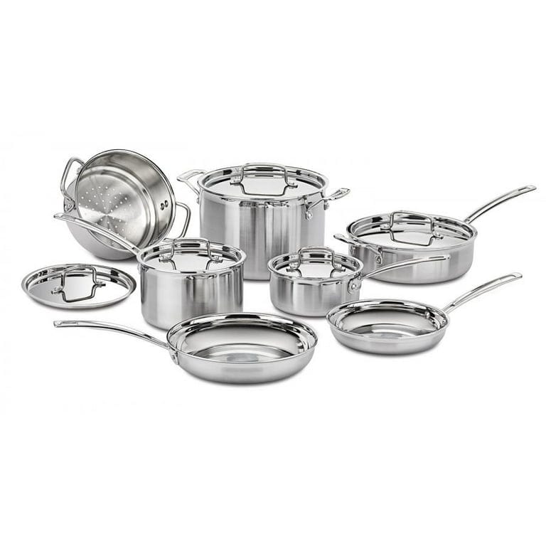 Cookware Sets Cuisinart MultiClad Pro Stainless Steel 12 Piece Cookware Set