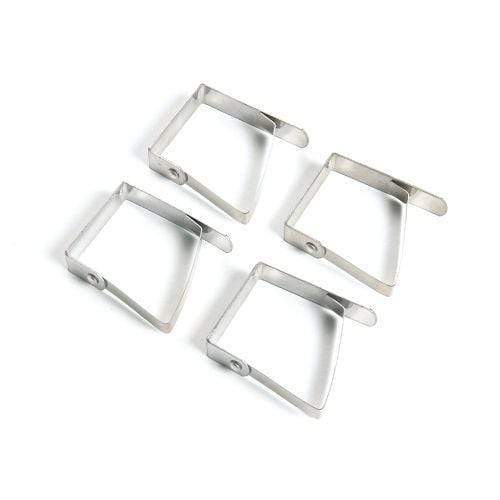 Fox Run BBQ Tool Set of 4 Metal Tablecloth Clips