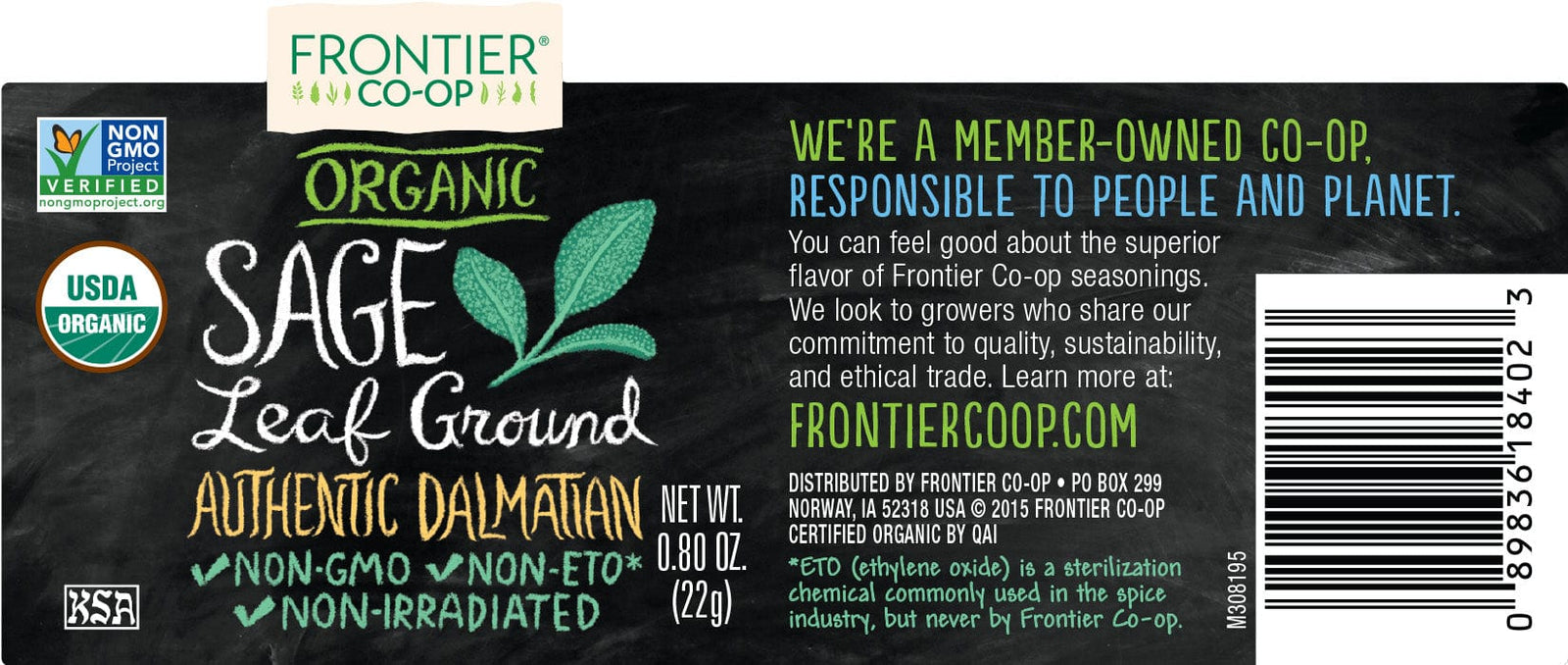 Frontier Co-Op Ground Sage .8 oz