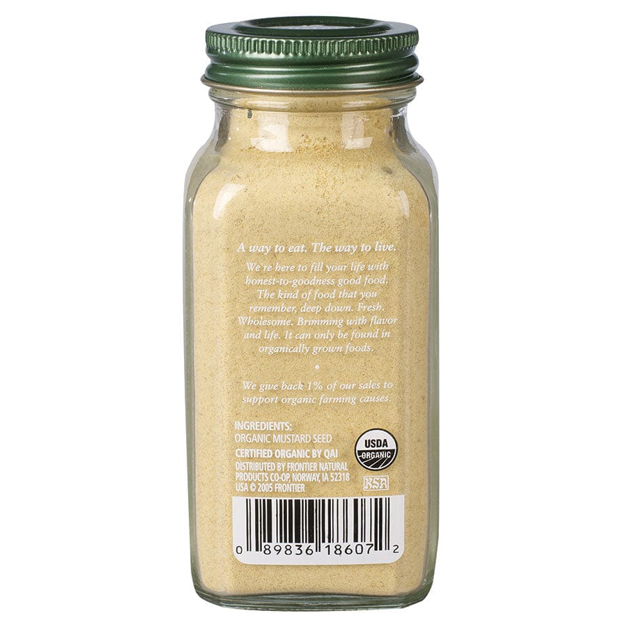 Frontier Co-Op Spices Simply Organic Ground Mustard Seed 3.07 oz